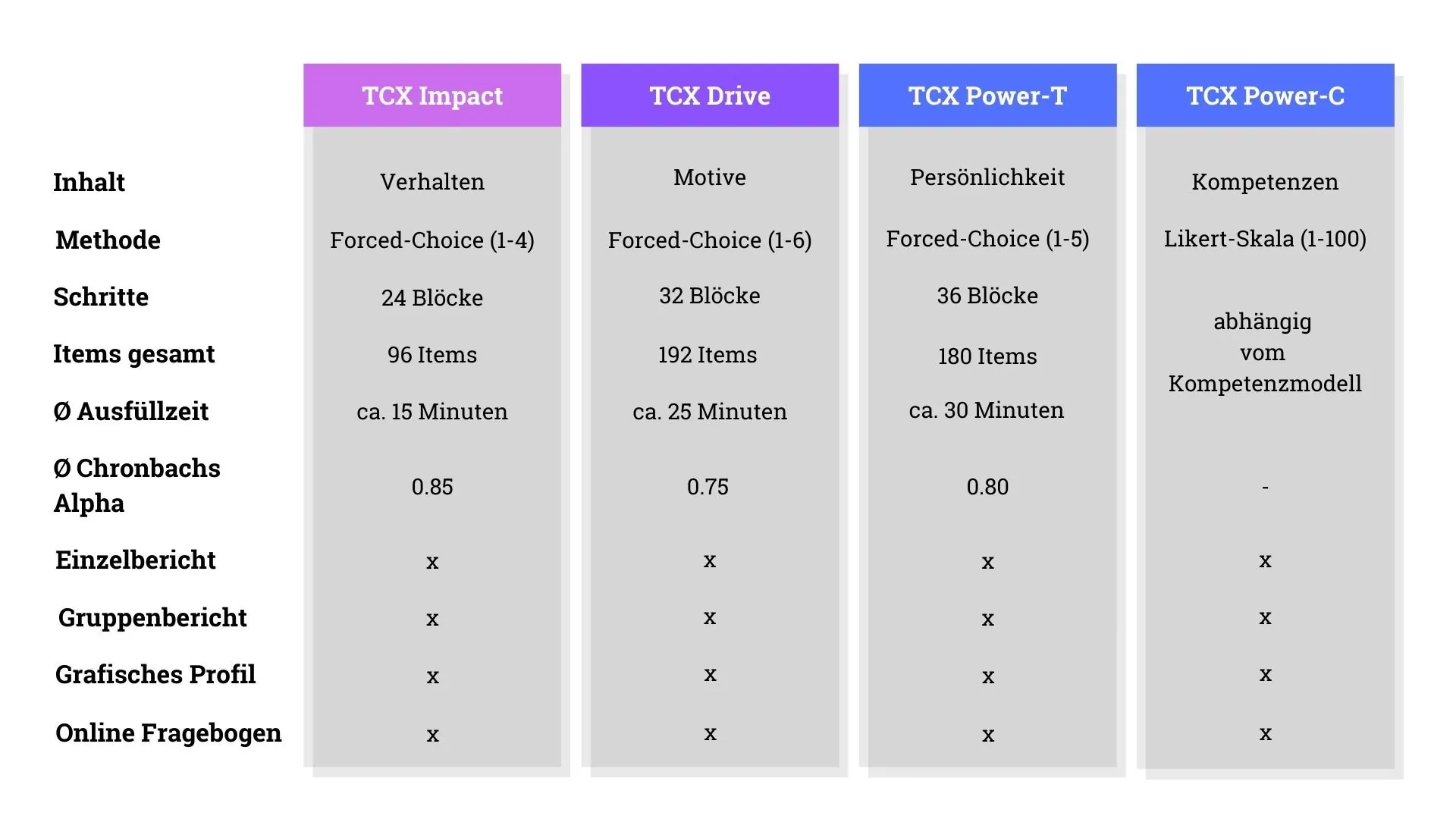 TC Experience Persönlichkeit Analysen